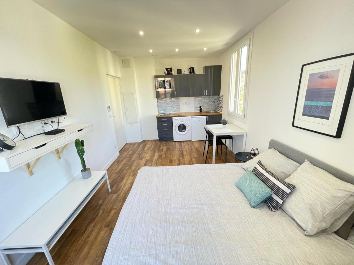 Nice Renting - Cambrai02 - Studio Beach Sea View - Ac - Promenade Des Anglais Exterior foto
