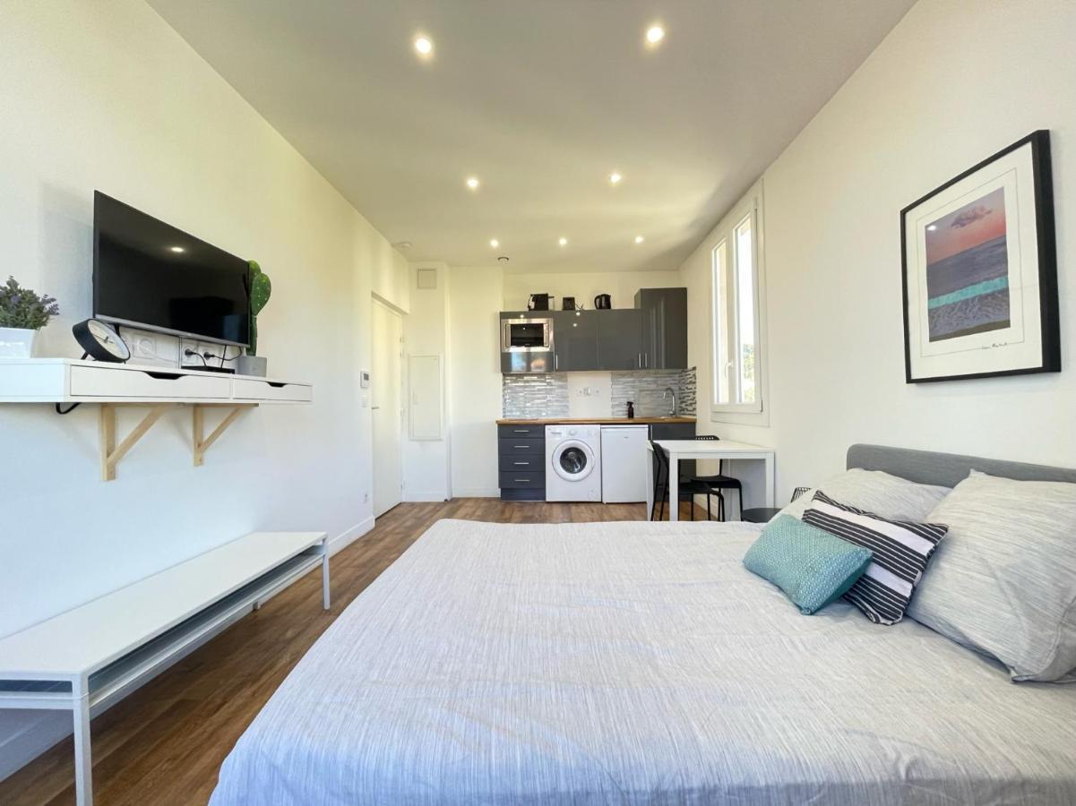 Nice Renting - Cambrai02 - Studio Beach Sea View - Ac - Promenade Des Anglais Exterior foto